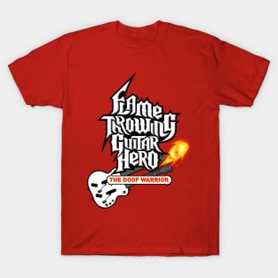 Flamethrowing Gitar Hero T-Shirt